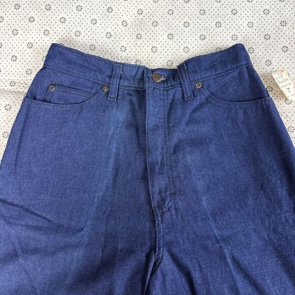 Deadstock Vintage Calvin Klein Straight Jeans 12 Flannel Lined Indigo USA 80s - Picture 3 of 12